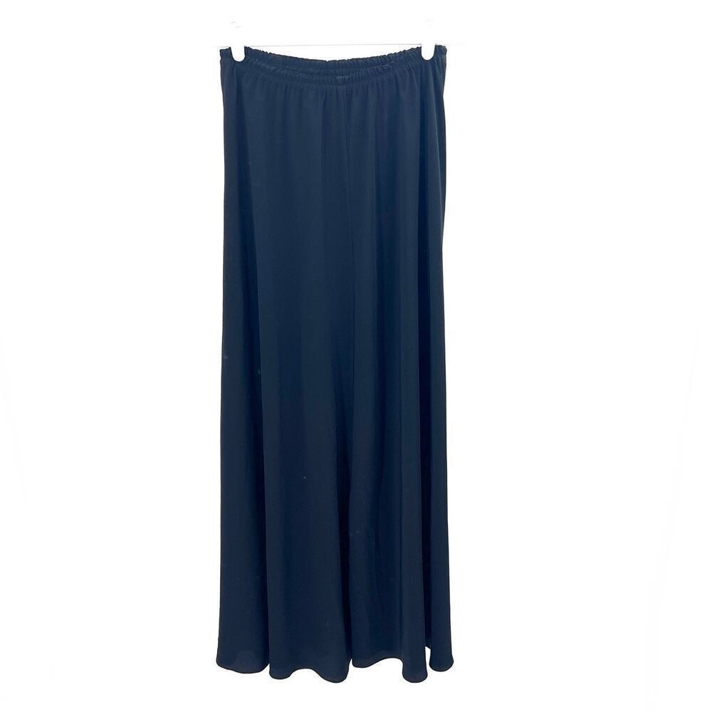Mack and Mack Black Magic Fabric Pull On A-Line Maxi Skirt Womens Size XL